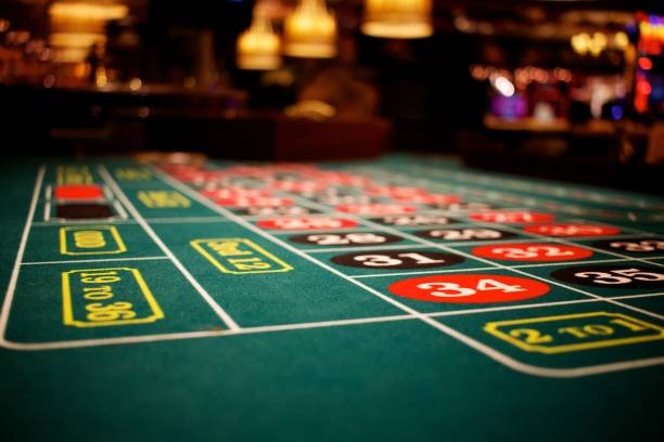 Live roulette table with professional croupier and betting interface